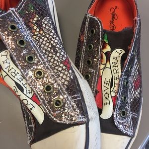 Ed Hardy Glitter Sneakers-10